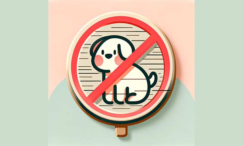 Places with dog prohibition